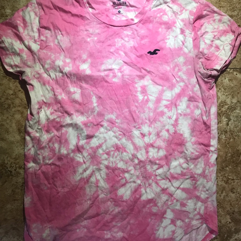 Pink TieDye Hollister Shirt